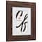 4 Pack Craig Frames American Barn Brown Oak Picture Frame with Mat